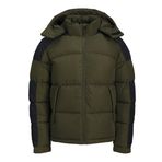 JACK & JONES JCOAERO PUFFER SN Erkek Mont Ceket, Koyu Yeşil, XL