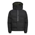 JACK & JONES JCOALPHA PUFFER SN Erkek Mont Ceket, Siyah, XL