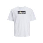 Jack & Jones Jcoaop Print TEE SS Crew Neck Beyaz Erkek T-shirt