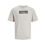 Jack & Jones Jcoaop Print Tee Ss Crew Neck Kırık Beyaz Erkek T-shirt