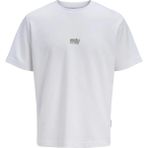 Jack & Jones Jcobreeze Front Print Tee Ss Crew Erkek T-Shirt - Beyaz - L