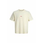 Jack & Jones JCOCLUB SMALL FRONT PRINT Ekru Kısa Kol T-Shirt, 2XL, JCOCLUB SMALL FRONT PRINT, EKRU-102684761, Erkek
