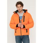 Jack & Jones Jcoheat Puffer Jacket Sn Turuncu Erkek Mont 12215507-Manda - XL - Beyaz - Gri