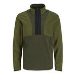 Jack & Jones Jcolunar Fleece Sweat High Neck SN Yağ Yeşili Erkek Sweatshirt