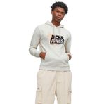 Jack & Jones Jcomap Logo Sweat Hood SN Kırık Beyaz Erkek Sweatshirt