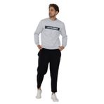 JACK & JONES JCOMINDER SWEAT CREW NECK KA Erkek Sweatshirt, White Melange, L