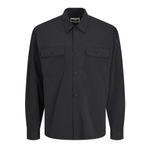 JACK & JONES JCOOUTDOOR OVERSHIRT LS Erkek Gömlek, Siyah, XS
