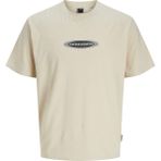 Jack & Jones JCOPACER BRANDING PRINT T Beyaz Erkek Kısa Kol T-Shirt - Vizon