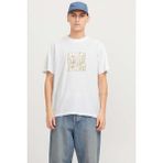 Jack & Jones JCOTARMAC CAMO FRONT TEE Beyaz Erkek Kısa Kol T-Shirt