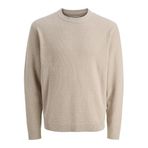 JACK & JONES JCOTIER Bisiklet Yaka Triko Kazak, XL, 12283452, Desert Taupe, Erkek