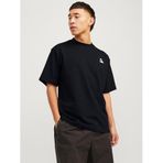 Jack & Jones Jcotriangle Summer Siyah Tee Ss Crew Neck Sn Erkek T-shirt