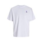 Jack & Jones Jcotriangle Summer Tee SS Crew Neck SN Beyaz Erkek T-shirt