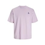 Jack & Jones Jcotriangle Summer Tee Ss Crew Neck SN Lila Erkek T-shirt