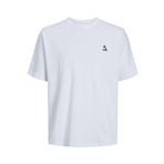 Jack & Jones Jcotriangle Tee SS Crew Neck SN Beyaz Erkek T-shirt