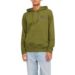 Jack & Jones Jcowaffle Backprint Sweat Hood Yağ Yeşili Erkek Sweatshirt