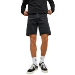 JACK & JONES JEANS INTELLIGENCE Erkek JJICHRIS JJORIGINAL SHORTS MF 255 SN Şort, Siyah Denim, S