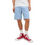 JACK & JONES JEANS INTELLIGENCE Erkek JJICHRIS JJORIGINAL SHORTS MF 856 SN Şort, Blue Denim, L