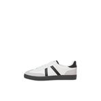 JACK & JONES Jfwmambo Pu Special Noos erkek spor ayakkabısı, Parlak beyaz detay antrasit, 43 EU