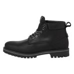 JACK & JONES JFWQUEENSWAY LEATHER BOOT SN Erkek Bot, Anthracite, 40
