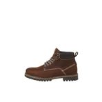 JACK & JONES JFWQUEENSWAY LEATHER BOOT SN Erkek Bot, Brandy Brown, 46