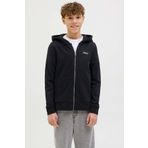 Jack & Jones JJ Beau Sweat Zip Hood JNR Siyah Erkek Çocuk Sweatshirt