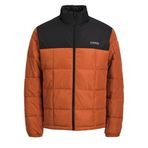 JACK & JONES Jjben Kare Erkek Kapitone Ceket, Bisque Mocha/Detay: Engelleme, XL