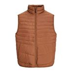 JACK & JONES Jjben Kare Vücut Isıtıcı Erkek Yelek, Bisque Mocha/Detay: Engelleme, S