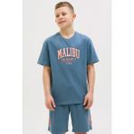 Jack & Jones Jjdetroıt Tee Ss Crew Mavi Erkek Çocuk Kısa Kol T-Shirt - 12 Yaş