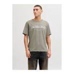 Jack & Jones Jjdevın Daytona Prınt Tee Gri Erkek T-Shirt 12290173