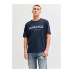 Jack & Jones Jjdevın Daytona Prınt Tee Lacivert Erkek T-Shirt 12290173