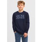 Jack & Jones JJE Corp Logo Crew Lacivert Erkek Çocuk Sweatshirt