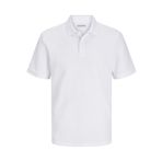 JACK & JONES JJEAUSTIN POLO SS NOOS Erkek Polo Tişört, White, S