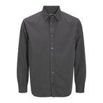 JACK & JONES JJECHARGE FADED SHIRT LS SN Gömlek Siyah, M, 12279844, Black, Erkek