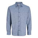 JACK & JONES JJECLASSIC MELANGE SHIRT L/S NOOS Erkek Gömlek Faded Denim XL