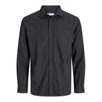 JACK & JONES JJECLASSIC MELANGE SHIRT L/S SN PLS Erkek Gömlek Dark Grey Melange EU2XL US1L