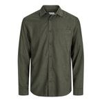 JACK & JONES JJECLASSIC MELANGE SHIRT L/S SN PLS Erkek Gömlek Rosin EU2XL US1L