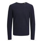 JACK & JONES JJECOOPER KNIT CREW NECK NOOS Erkek Kazak, Mood Indigo, XL
