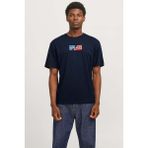 Jack & Jones JJECORP GRAPHIC TEE SS O Mavi Erkek Kısa Kol T-Shirt - XL - Lacivert