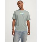 JACK & JONES JJECORP GRAPHIC TEE SS O-NECK NOOS Erkek Tişört, Iceberg Green, XXL