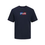 JACK & JONES JJECORP GRAPHIC TEE SS O-NECK NOOS Erkek Tişört, Sky Captain, S