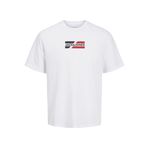 JACK & JONES JJECORP GRAPHIC TEE SS O-NECK NOOS Erkek Tişört, White, XXL
