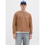 Jack & Jones JJEDOVER PRINT SWEAT CREW Beyaz Erkek Sweatshirt - XL