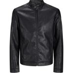Jack & Jones Jjedylan Clean Pu Erkek Mevsimlik Mont Siyah 12261195 V4 - XL