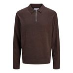 JACK & JONES JJEEMIL KNIT POLO HALF ZIP LS NOOS Erkek Triko/Kazak Mulch Detail:TWIST M