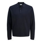 JACK & JONES JJEGEORGE KNIT POLO LS SN Erkek Triko/Kazak Navy Blazer XL