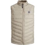 Jack & Jones Jjehero Bodywarmer Collar Erkek Şişme Yelek - S - Bej