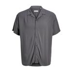 JACK & JONES JJEJEFF SOLID RESORT SHIRT S/S SN Erkek Gömlek, Castlerock, L