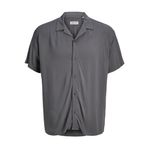 JACK & JONES JJEJEFF SOLID RESORT SHIRT S/S SN Erkek Gömlek, Castlerock, M
