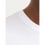 Jack & Jones JJELOGO TEE SS O-NECK 2 C Beyaz Erkek Kısa Kol T-Shirt - 2XL