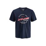 Jack & Jones Jjelogo Tee Ss O-Neck 2 Col SS26 Sn Lacivert Erkek T-Shirt 12288016